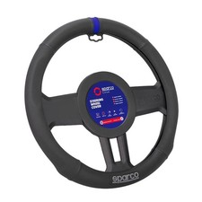 COUVRE VOLANT NOIR AVEC LISERE