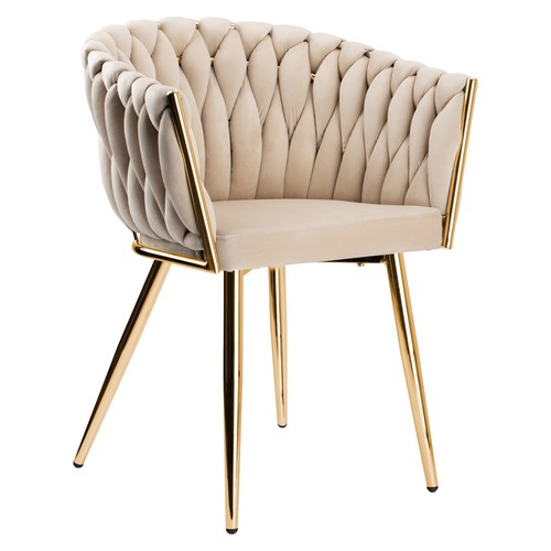 Fauteuil velours tressé - velours,