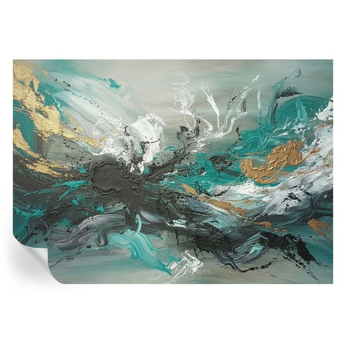 Fresque murale design une - murale,