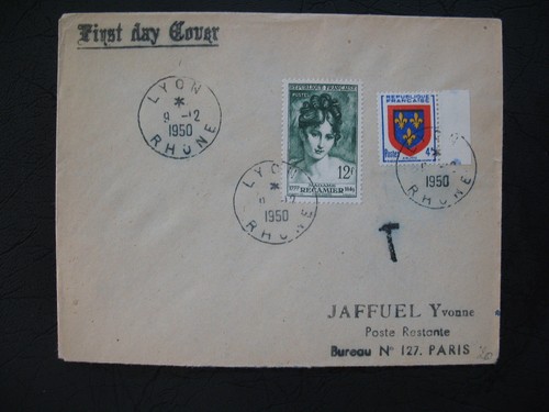 Fdc 1950 875 madame - 1950, n°