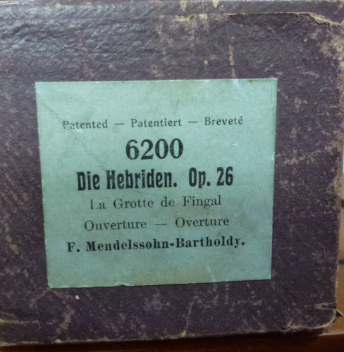 Pianola roll hupfeld note - pianola, 73