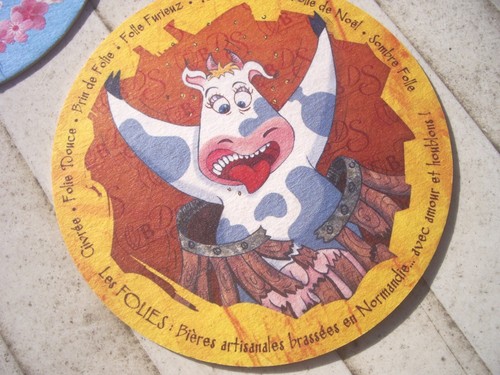 Sous bock biere les folies - biere, "les