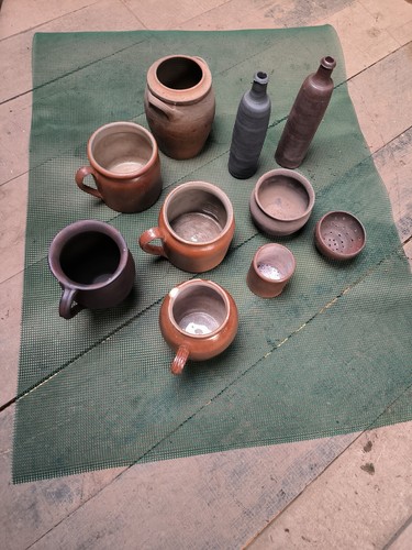 Pots terre cuite anciens - terre,