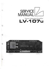 Service Manuel D'Instructions pour Luxman LV-107 U