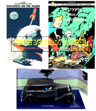 Tintin voiture Atlas  38 - Voiture de Nanking - Le lotus+ Kdo 1 affiche au choix