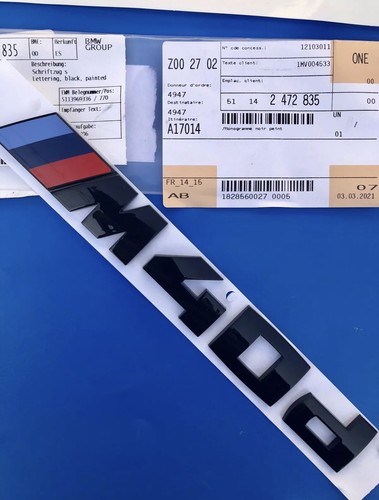 Logo bmw m40d - 40d, x4