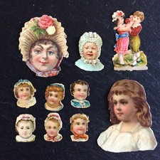 Anciens Chromos Découpis Lot