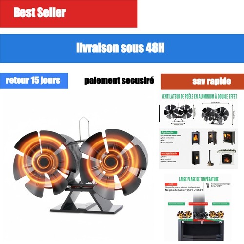 Ventilateur poêle bois - ventilateur, de