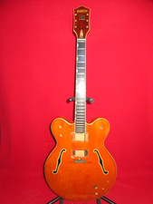 Gretsch 1969 Orange Chet Atkins Nashville Thinline Hollow Body & Ebony Neck