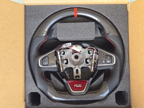 Volant carbone cuir - et,
