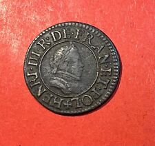 France - HENRI III Denier tournois 1er type de Paris 1583 Paris Moulin des Étuve