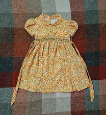 Vintage L' Edredon Smocked Floral Dress, Handmade, 18 Months
