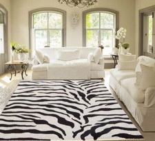Tapis imprimé zèbre avec