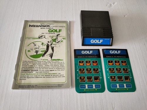 Jeu mattel intellivision golf - jeu,