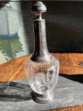 Cut Crystal Carafe & Solid Silver Minerva Punch Silver & Crystal