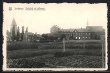 Old postcard St-Genois, boarding school for ladies 