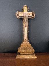 Ancien Crucifix d'Autel Bois