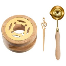 Vintage Wooden Wax Heater SealerKit Wax Heater Sealing Oven...