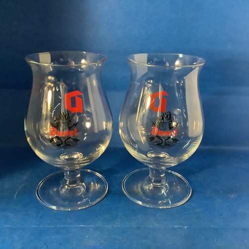 Duvel beer tulip - , flames