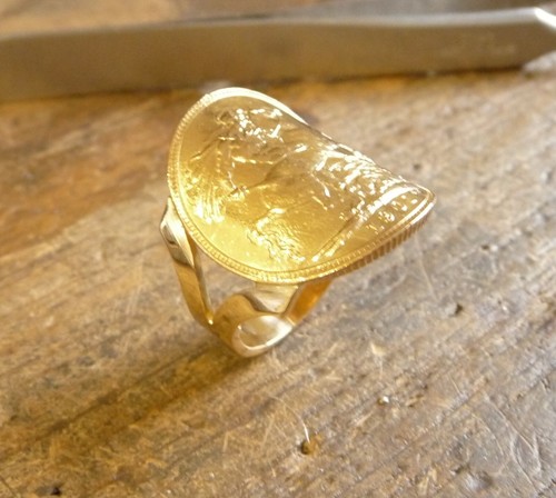 Bague pièce cintrée - bague,
