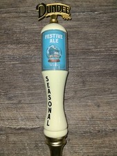 Vintage Dundee Brewing Company Festive Ale WINTER Beer Tap Handle 12" FIGURAL