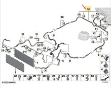 BMW X1 U11 THIEL RETOUR RETOUR LIGNE TUYAL 17125A30C21 Nouveau authentique