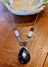 Collier pendentif sodalite