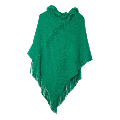 Poncho laine fausse - poncho,