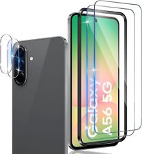 2X Tempered Glass (Screen + Camera) For Samsung Galaxy A56 5G Screen Protector Full 9H