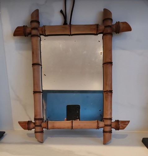 Miroir vintage bambou - vintage, "bambou"