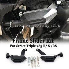 For Street Triple 765 R/S/RS 2016 Frame Crash Sliders Pad Engine Guard 2017-2019