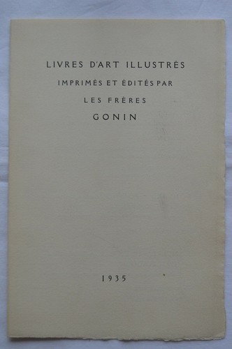 Plaquette frères gonin - gonin,