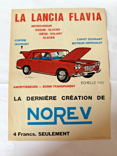 Norev affichette originale - affichette,