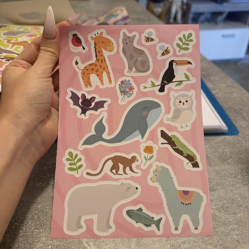 Stickers animaux trop mignons - animaux,