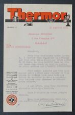 Invoice 1931 ELECTRIC HEATING THERMOR bill invoice 12