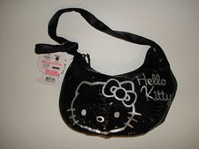 Sanrio Girls Hello Kitty Canvas Hobo Black Color