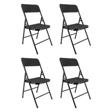 Chaises pliantes noires - Lot