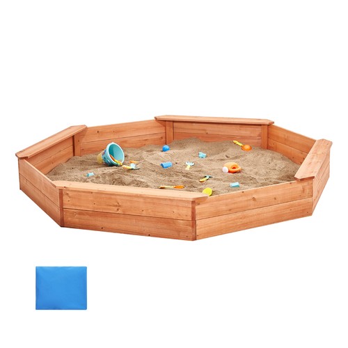 Bac sable octogonal bois - bac, en