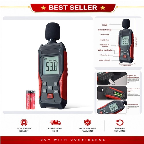 Sonomètre numérique 130db - sonomètre,
