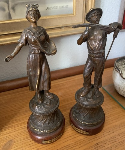 Ancienne paire statuettes - de,