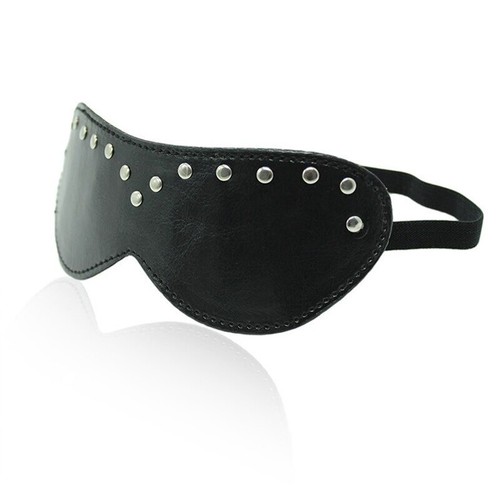 Bandeau clous yeux masque cuir - bandeau,