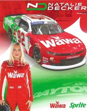 NEW! 2025 NATALIE DECKER #92 NASCAR XFINITY SERIES DAYTONA "WAWA" POSTCARD!