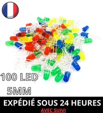 LOT 100 LED DIODE 5MM ROUGE