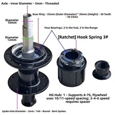 moyeu arrière pour vélo