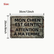 plaque Métallique HUMOUR