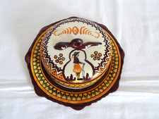 ANTIQUE Henriot QUIMPER Ceramic Butter or Cheese Bell
