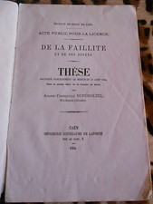 THÈSE DE DROIT: de la