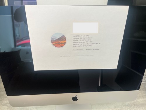 Apple imac 2015 i5 - 21,5,