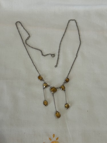 Collier argent citrine - collier, en
