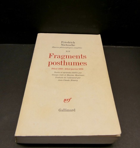 Friedrich nietzsche fragments - friedrich,